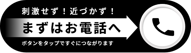 刺激せず！近づかず！まずはお電話